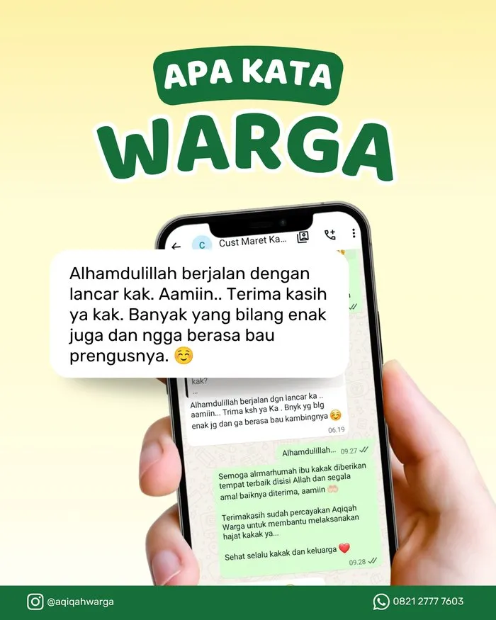 Testimoni chat warga 1